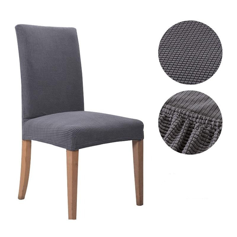 home & garden : Belleza Stoel Cover - 2-pack in Grijs | 2 stuks van Pantino