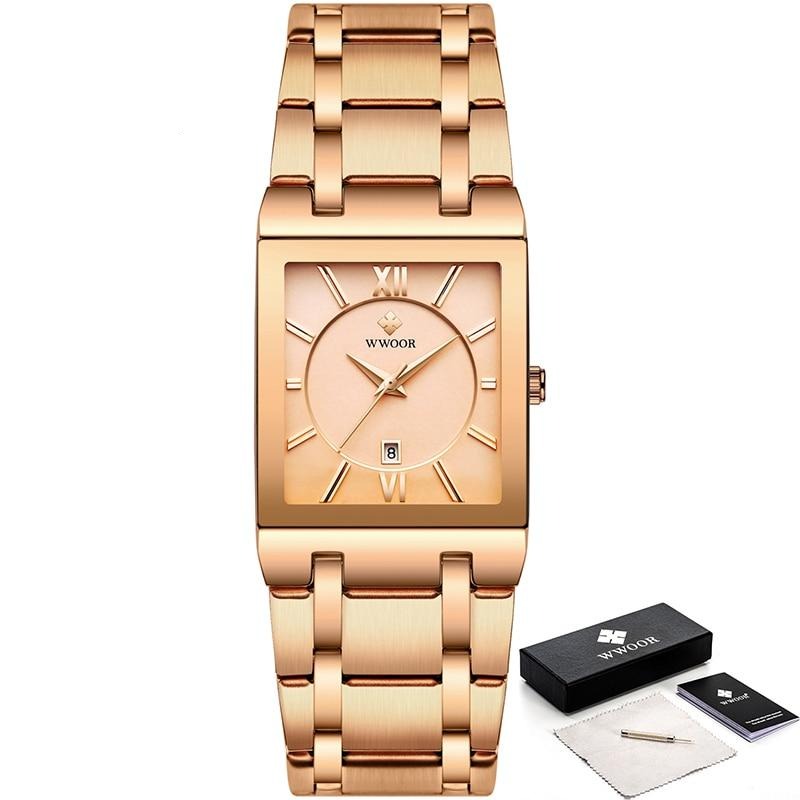 watches : Horloge Heren Volledig Goud - Luxe Quartz Polshorloge in Rose van Pantino