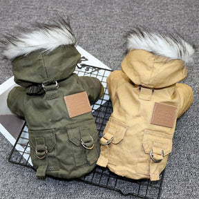 pets : Honden Winterjas - Khaki in van Pantino