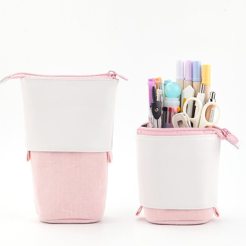 Pencil Case : Up Etui voor Potloden - Blauw in Roze van Pantino