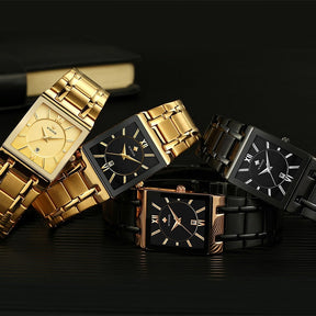 watches : Horloge Heren Volledig Goud - Luxe Quartz Polshorloge in van Pantino