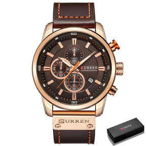 watches : Horloge Heren Zwart - Curren Chronograaf Polshorloge voor in van Pantino