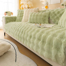 pets : Bankhoes CosyCover - Witte stretch 2-zits hoes met perfecte pasvorm en bescherming in Groen van Pantino