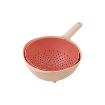 home & garden : DrainBasket - Dubbele Afvoerkorf - Blauw in Lichtroze van Pantino