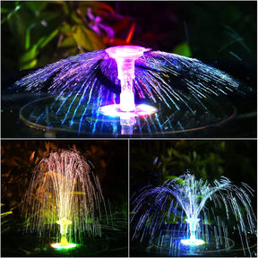 outdoor equipment : LED Zonne Waterfontein voor Tuin & Vijver | Duurzame fontein met hoge waterdruk in van Pantino
