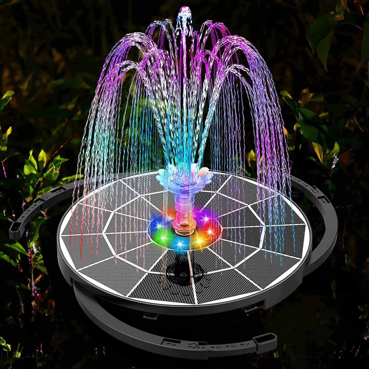 outdoor equipment : LED Zonne Waterfontein voor Tuin & Vijver | Duurzame fontein met hoge waterdruk in van Pantino