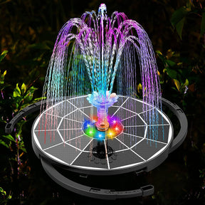 outdoor equipment : LED Zonne Waterfontein voor Tuin & Vijver | Duurzame fontein met hoge waterdruk in van Pantino