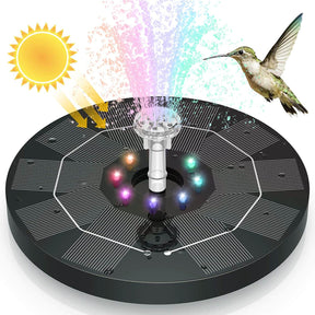 outdoor equipment : LED Zonne Waterfontein voor Tuin & Vijver | Duurzame fontein met hoge waterdruk in van Pantino