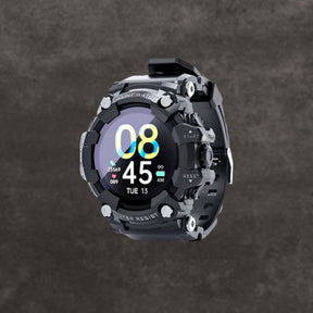 watches : Militair Smartwatch - Zwart in Zwart van Pantino