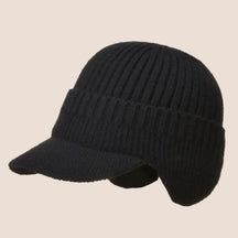 Beanie : Beanie Heren Marineblauw - BeanieCaps - Warme Gebreide Muts voor Buitenshuis in Zwart van Pantino