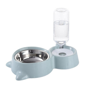 pets : Smul en Slok Set - Hydrateer en Voed Jouw Huisdier Eenvoudig - Grijs in Blauw van Pantino
