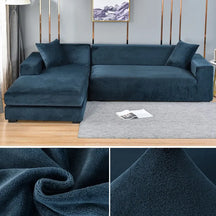 home & garden : CouchCover - Zachte Antislip Meubelbeschermer - Grijs in Donkerblauw van Pantino