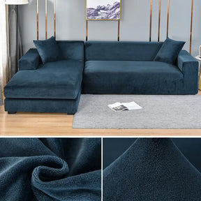 home & garden : CouchCover - Zachte Antislip Meubelbeschermer - Grijs in Donkerblauw van Pantino
