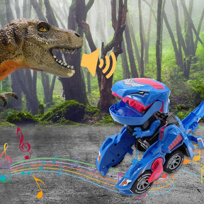 other : DinoCar - Dinosaur-Transformerende Bagdel - Blauw in van Pantino