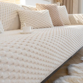 home & garden : Slip Vrije Sofa Overtrek - Beige in Wit van Pantino