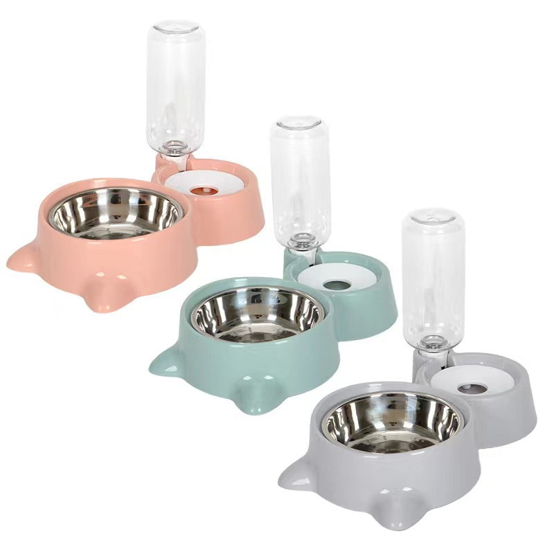 pets : Smul en Slok Set - Hydrateer en Voed Jouw Huisdier Eenvoudig - Grijs in van Pantino