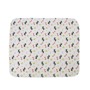 pets : SplashSafe - Herbruikbare Honden Plasmat in Wit-Hond-Bone-Paw van Pantino