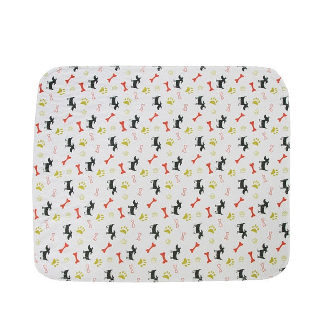 pets : SplashSafe - Herbruikbare Honden Plasmat in Wit-Hond-Bone-Paw van Pantino