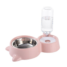 pets : Smul en Slok Set - Hydrateer en Voed Jouw Huisdier Eenvoudig - Grijs in Roze van Pantino