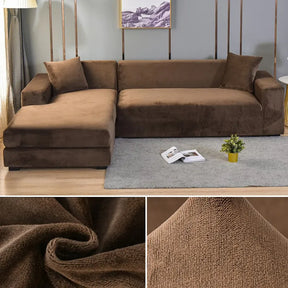 home & garden : CouchCover - Zachte Antislip Meubelbeschermer - Grijs in Bruin van Pantino