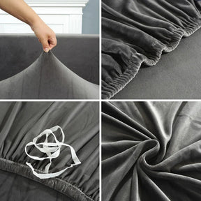 home & garden : CouchCover - Zachte Antislip Meubelbeschermer - Grijs in van Pantino