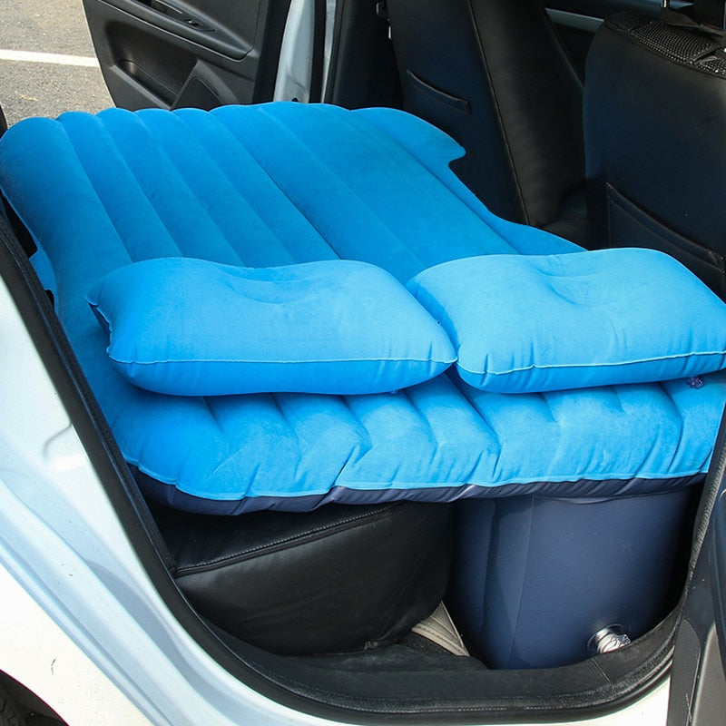 outdoor equipment : Opblaasbare Auto Achterbank Matras - Zwart in Blauw van Pantino