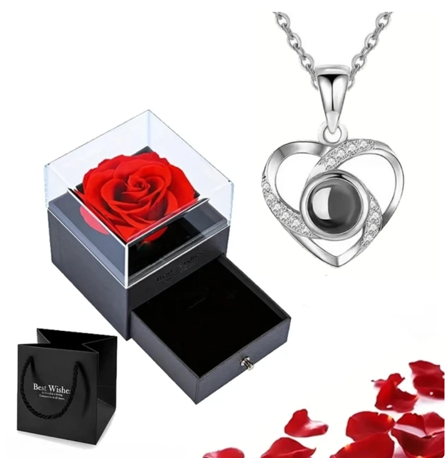 Jewelry Gift Box : HeartBox - Sieraden Geschenkdoos - Goud in Zilver van Pantino