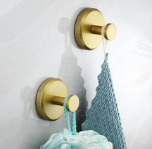 home & garden : Aan de Muur Gemonteerde Toilethaak - Goud in 2+2 GRATIS Goud van Pantino