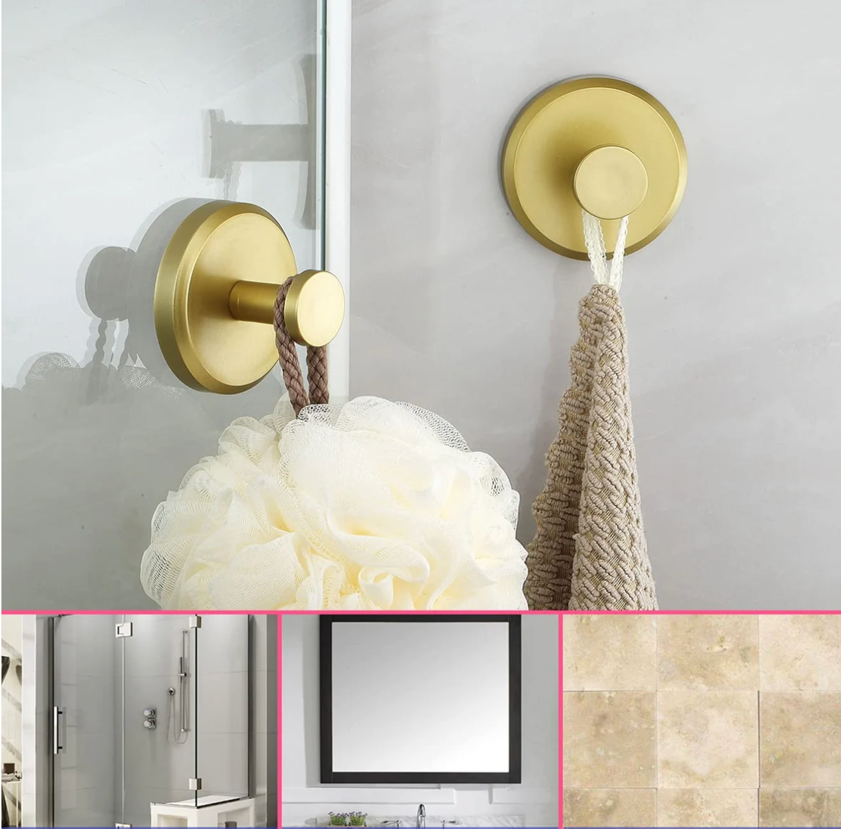 home & garden : Aan de Muur Gemonteerde Toilethaak - Goud in van Pantino