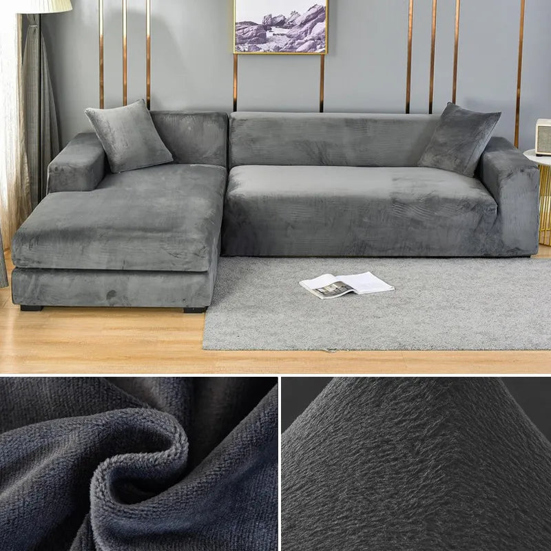 home & garden : CouchCover - Zachte Antislip Meubelbeschermer - Grijs in Donkergrijs van Pantino