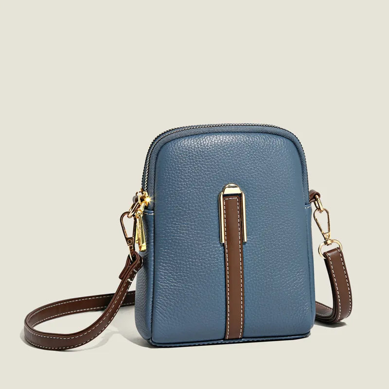 bags : Elegante Schoudertas - Grijs in Blauw van Pantino