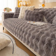 pets : Bankhoes CosyCover - Witte stretch 2-zits hoes met perfecte pasvorm en bescherming in Grijs van kleur van Pantino