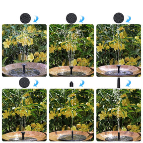 outdoor equipment : LED Zonne Waterfontein voor Tuin & Vijver | Duurzame fontein met hoge waterdruk in van Pantino