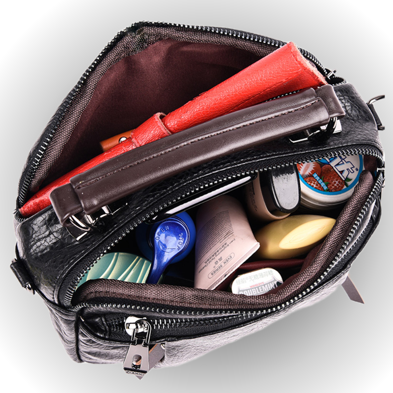 bags : CompactBag - Multi-Zakken Ruime Mini-Tas - Bruin in van Pantino
