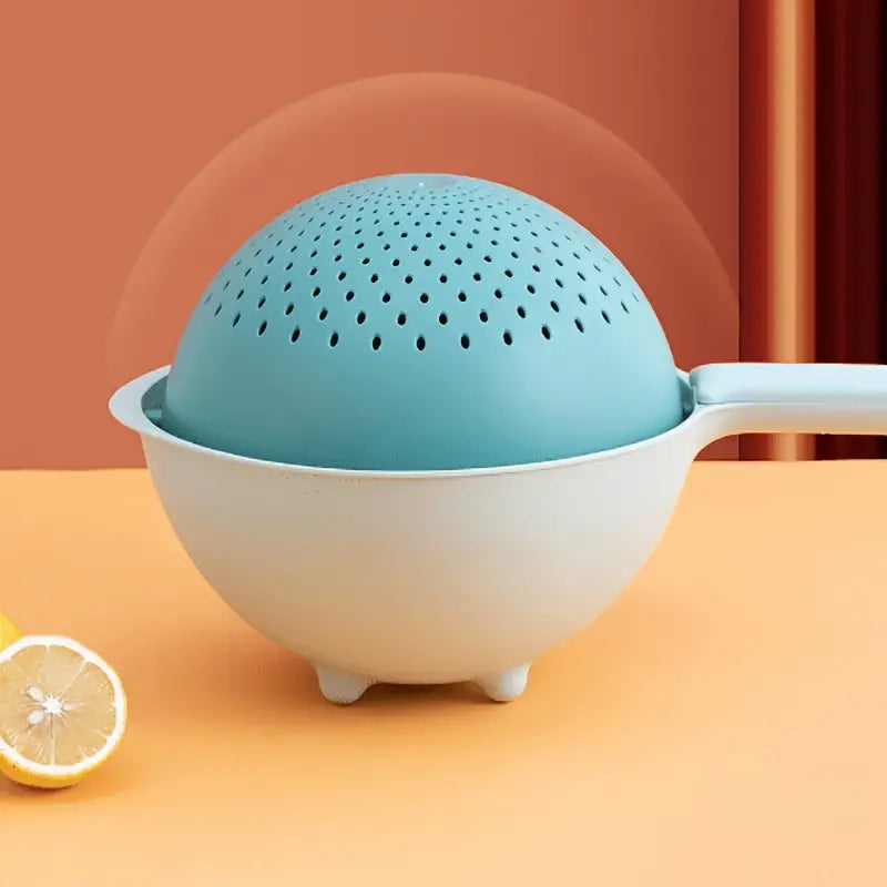 home & garden : DrainBasket - Dubbele Afvoerkorf - Blauw in van Pantino