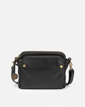 bags : Schoudertas Bruin - AgentBag - Leren Crossbody Schoudertassen in Zwart (3 op voorraad) van Pantino