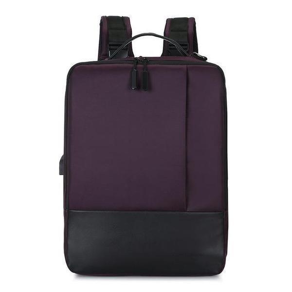 bags : Laptoptas Zwart - Anti Diefstal in Paars van Pantino