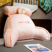 home & garden : BackRest - Stoel Waist Kussen - Wit in Roze van Pantino