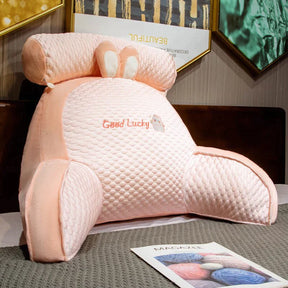 home & garden : BackRest - Stoel Waist Kussen - Wit in Roze van Pantino