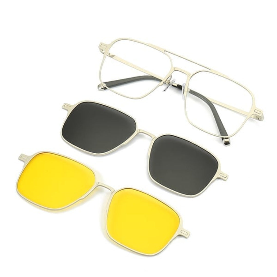 Sunglasses : Män Och Kvinnor 3 I 1 Magnetisk Polariserad in van Pantino
