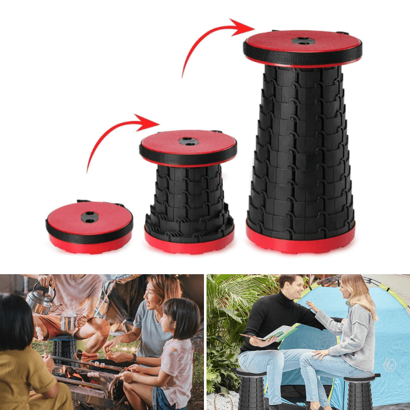 outdoor equipment : Opvouwbare kruk voor heren, rood, ideaal voor buitenactiviteiten en kamperen in van Pantino