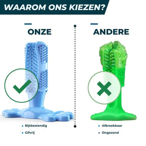 pets : BrushPup Stralend Hondengebit in Één Speeltje - Groen in van Pantino