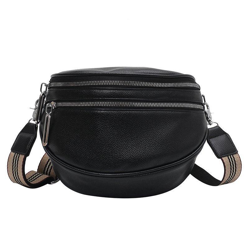 bags : Schoudertas Dames Zwart - BumBag - Modieuze voor in Zwart van Pantino