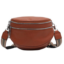 bags : Schoudertas Dames Zwart - BumBag - Modieuze voor in Donkerbruin van Pantino