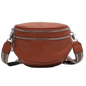 bags : Schoudertas Dames Zwart - BumBag - Modieuze voor in Donkerbruin van Pantino