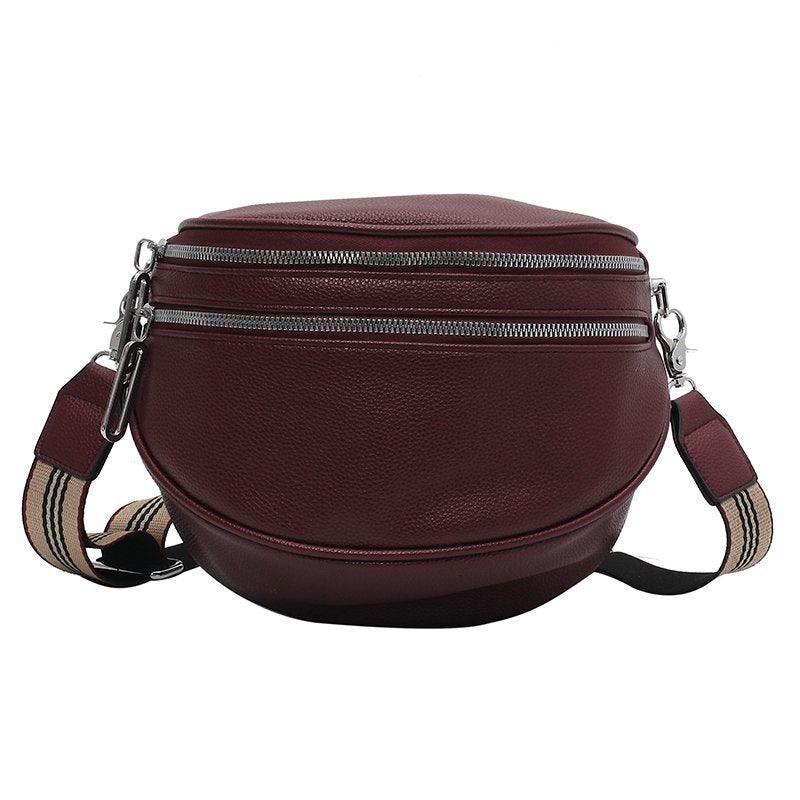 bags : Schoudertas Dames Zwart - BumBag - Modieuze voor in Bourgondië van Pantino