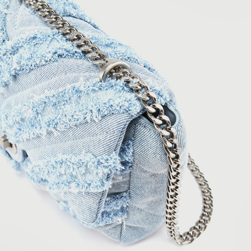 bags : Denim Kettingtas Canvas in van Pantino