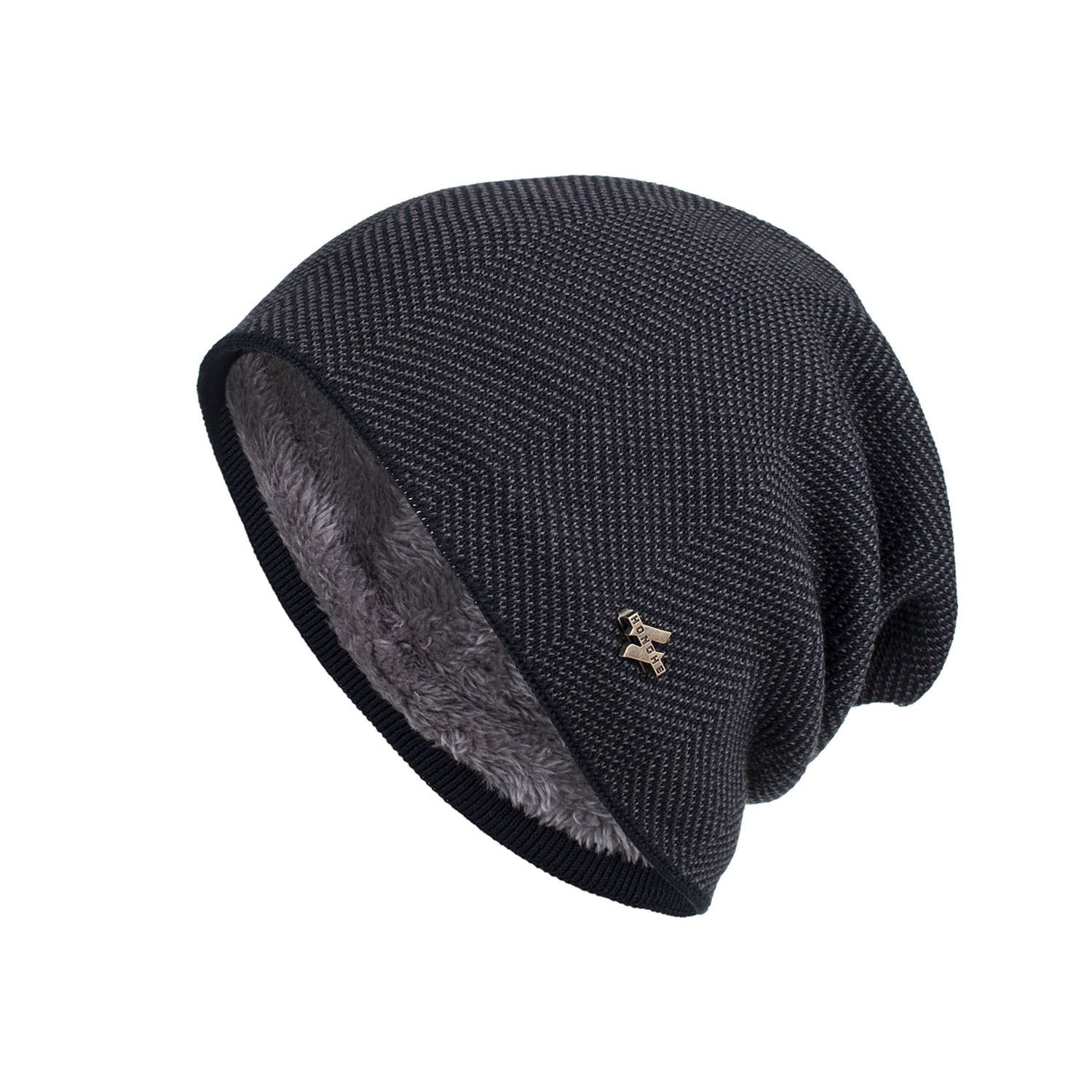 Beanie : Muts Donkergrijs - ArcticCozy - Winter Warme in Donkergrijs Brun van Pantino