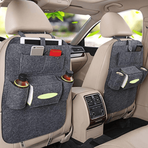 Car Seat Organizer : Auto Achterbank Opbergzak Organisator - Donker Grijs in Donker grijs van Pantino