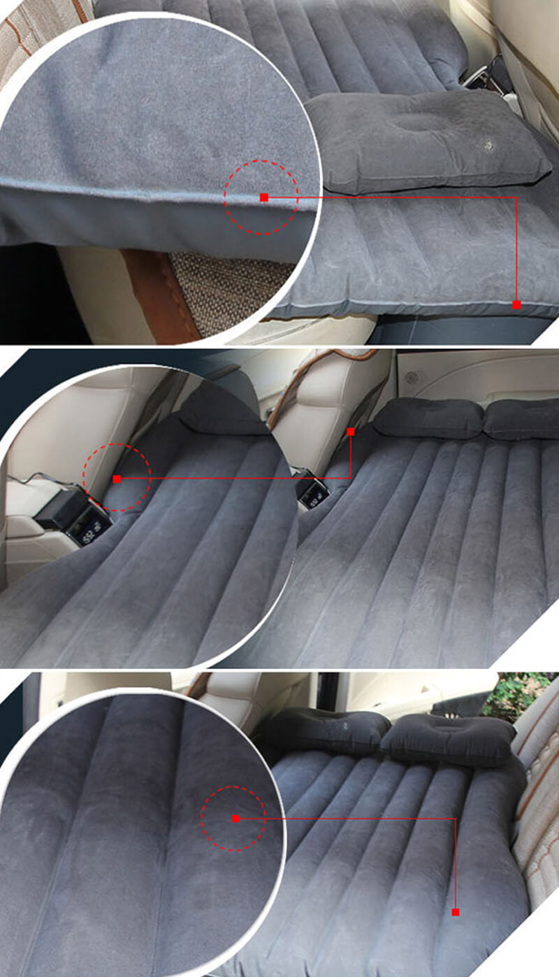 outdoor equipment : Opblaasbare Auto Achterbank Matras - Zwart in van Pantino